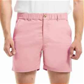 AIMPACT Mens Casual Cotton Shorts Slim Fit Elastic Waist Cargo Shorts 5.5 Inch Inseam with Pockets