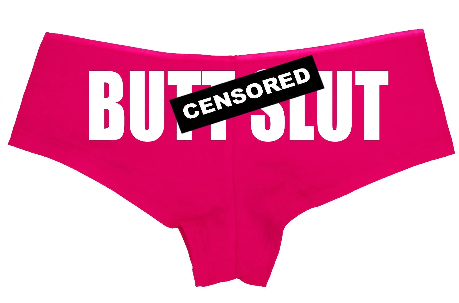 Butt Slut • Hot Pink Boyshorts • Choose Your Color Text