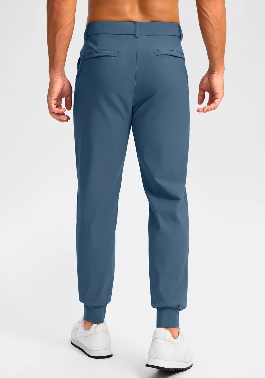 G Gradual Men's Golf Joggers Pants 4 Pockets with Belt Loops 28" Stretch Slim Fit Dress Joggers for Men Casual Travel