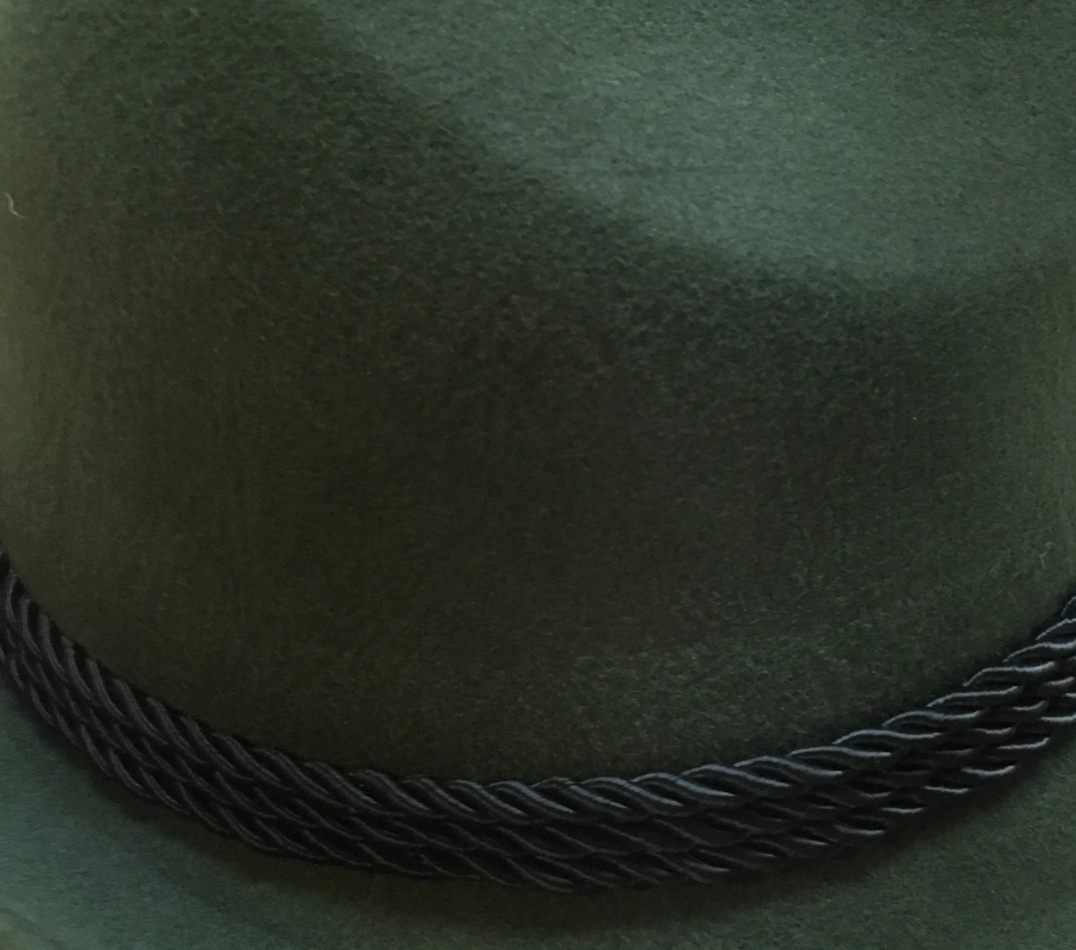 German Bavarian Style Green 100% Wool Hat