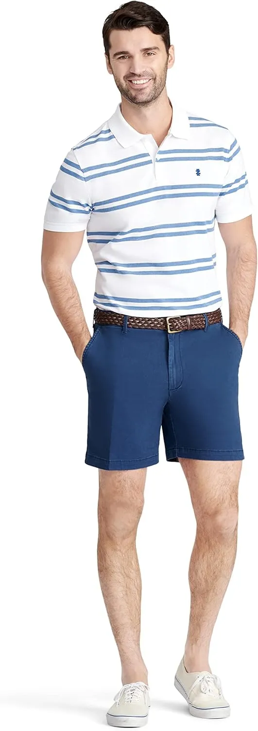 IZOD Men's Saltwater Stretch 7" Chino Short