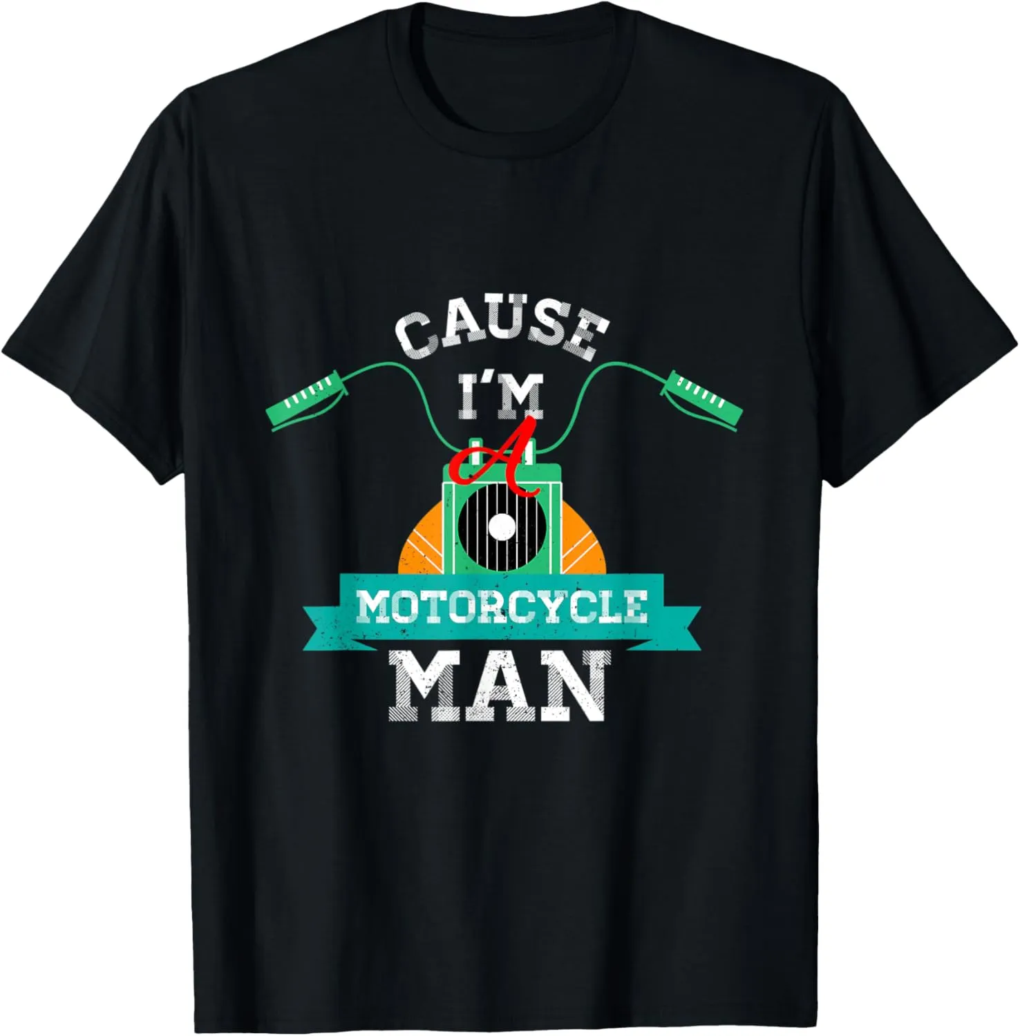 Mens Funny Vintage Motorcycle T-shirt for Men, Women, & Kids