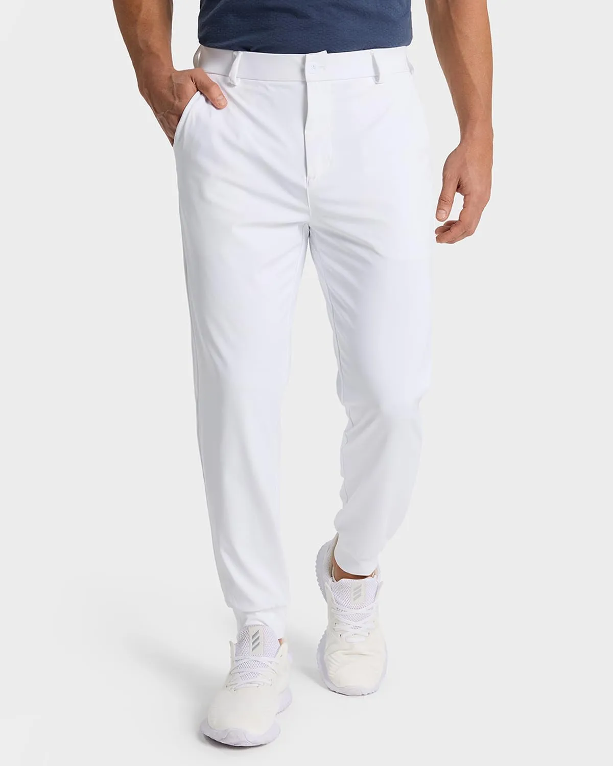 Men's Golf Joggers Pants with 5 Pockets Stretch Fit Work Dress Athletic Jogger Sweatpants for Running Gym
