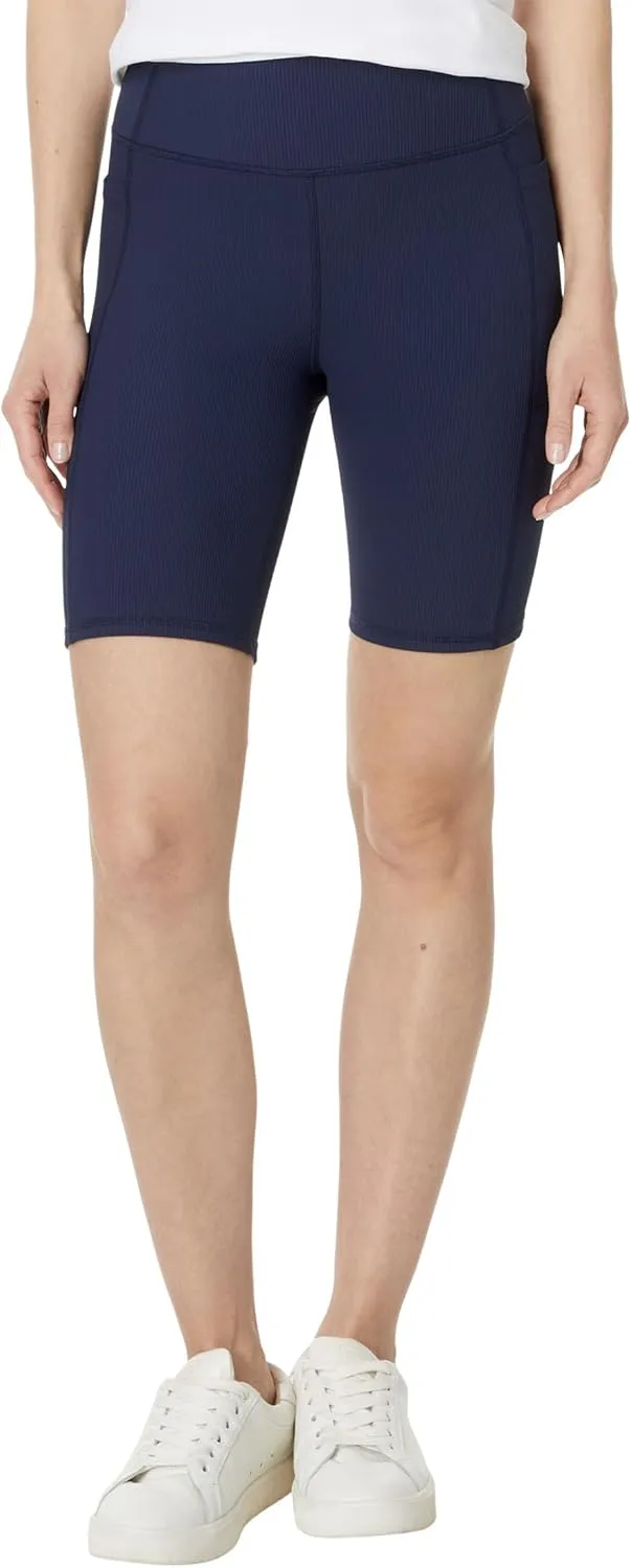 Skechers Women's Go Walk Rib High Waisted 8 Inch Bike Short