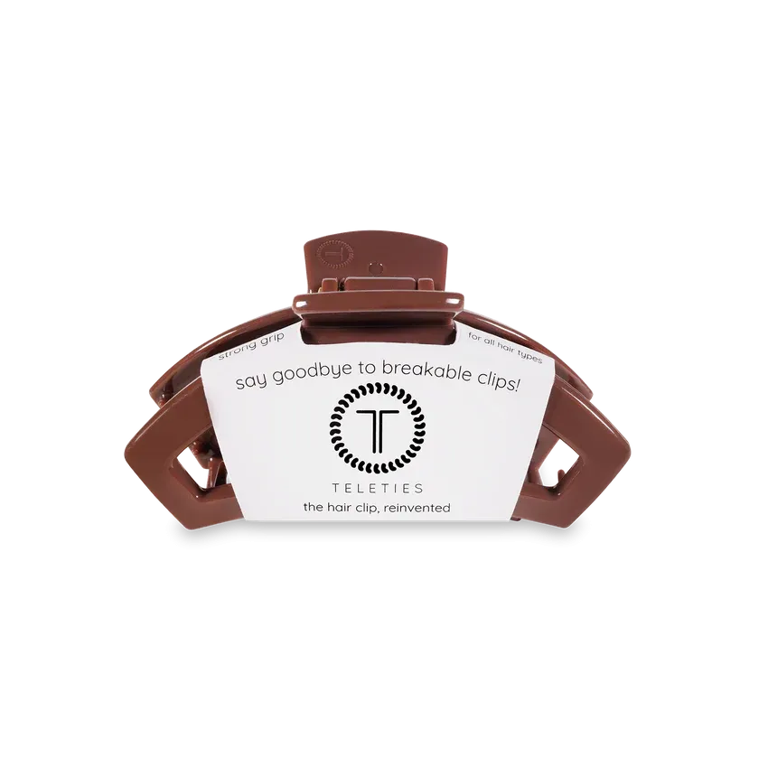 Tiny Teleties Open Claw Clip - Nutmeg